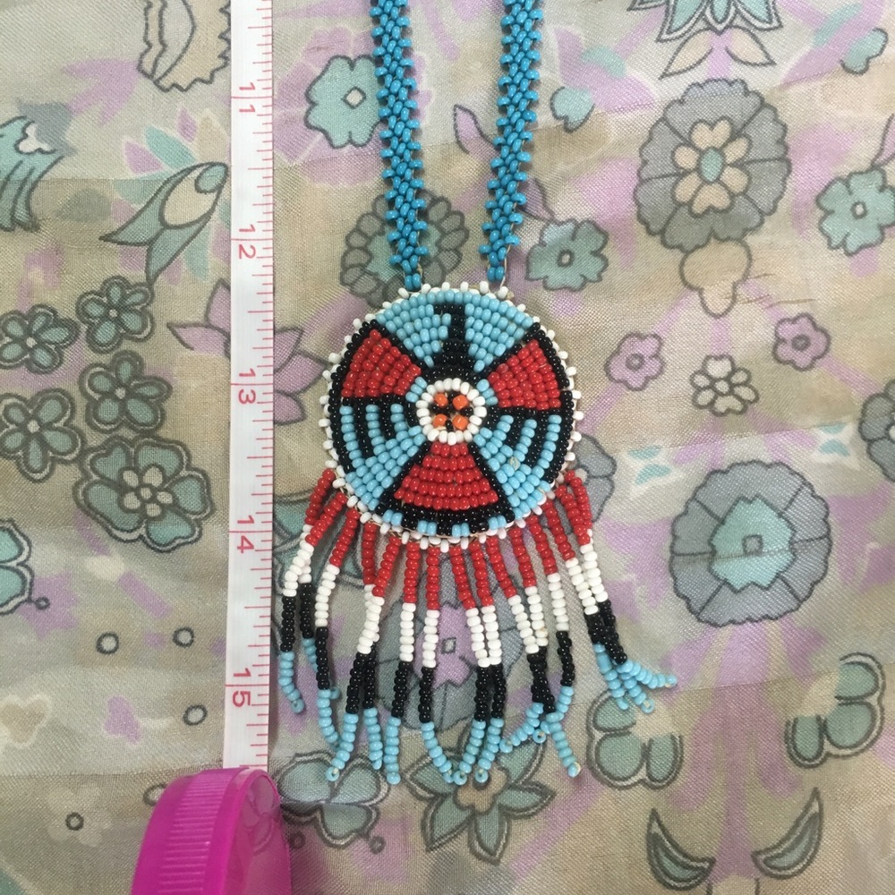 Vintage Native  beaded necklace. Circa 1960's